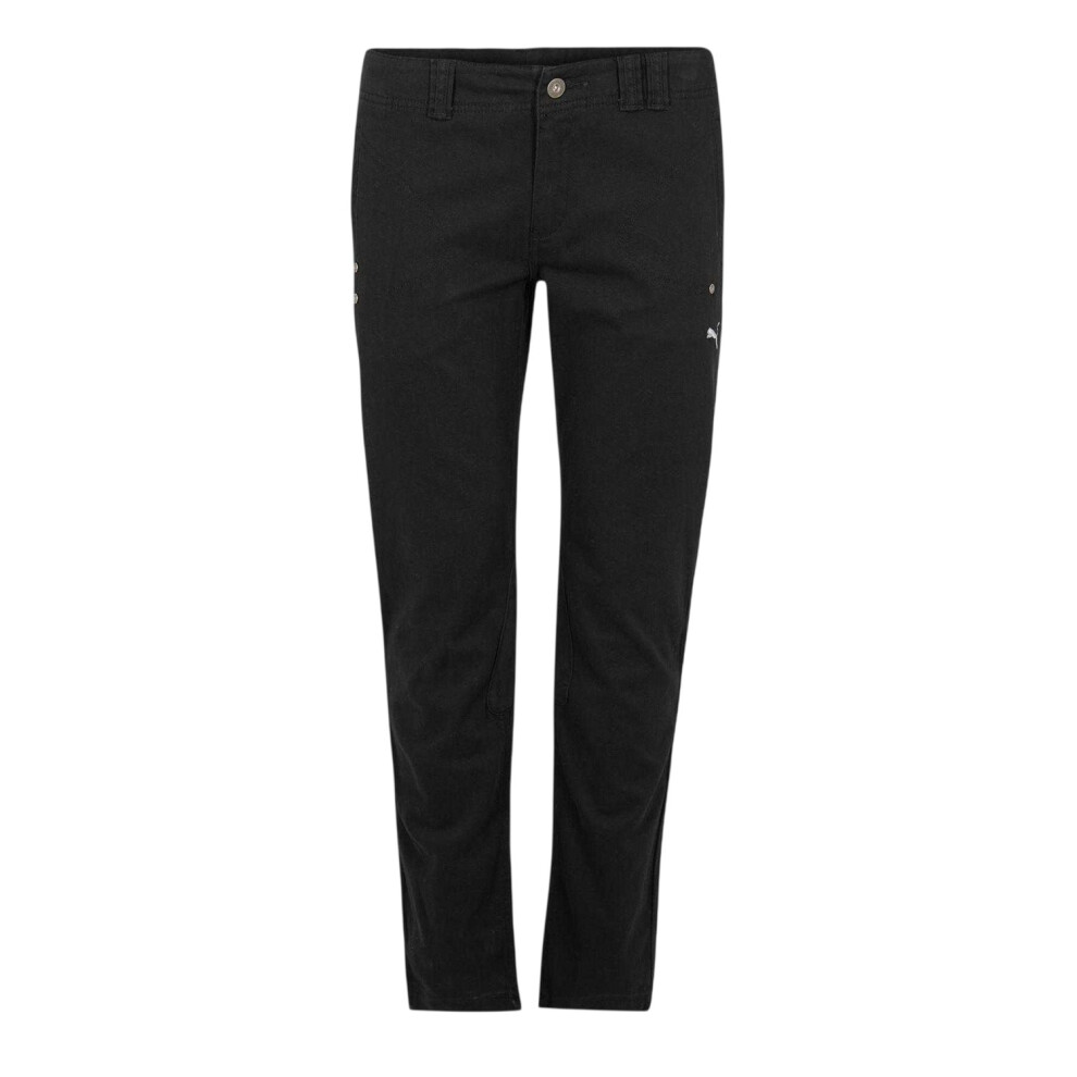 Puma (28 Uk R, Black) Womens/Ladies Woven Jogging Bottoms