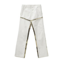 (XL, Grey) Diesel Mens Mich Camo Block Zip-Off Relaxed Fit Trousers