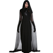 (L)Game Themed Witch Dress For Women With Soft Knit Material For Cosplay And Party Events