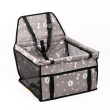 (Light Gray,40X25X35cm)Porta mascotas de PVC con malla transpirable y compartimentos expandibles conveniencia para