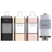 Portable Type-c Computer 3-in-1 USB Flash Drive 16GB /32GB /64GB 64GB Silver gray