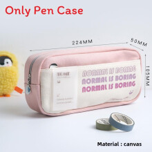 (Pink) Creative Organizer Notebook Durable Canvas Students High Daily Supplies School