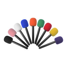 Portable Wireless Microphone Adapter Kit For Outdoor Interviewing Stick And Boom Rod Pink