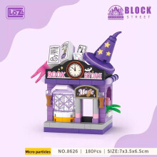 (Magic Bookstore)Playground Street Scene Construction Set Building Blocks Diy Toys Playrooms For