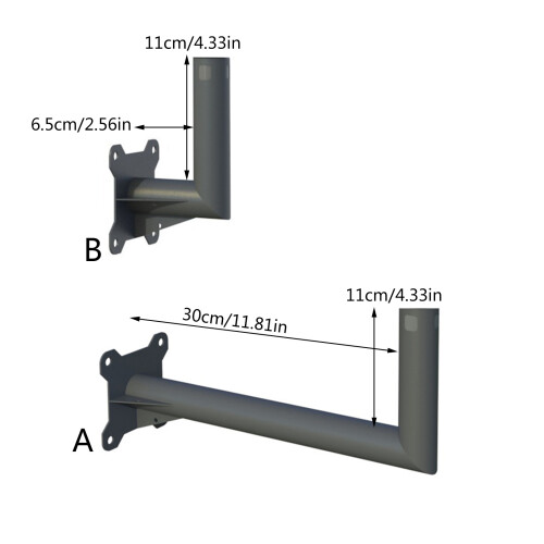 Adjustable Mounting Kit Long Wall Mount Roof Mount for Rectangular Satellite V2 A 1