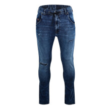 (30R, Blue Denim) Diesel Mens Krly Denim Ripped Straight Leg Jeans