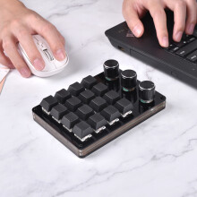 16 Key 3 Knob Mechanical Keyboard Mini Button Pad For Hot Swap Gaming DIY Keypad