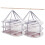 2 Pcs 3 Tier Folding Mesh Clothes Drying Rack, Stackable Sweater Drying Rack with Internal Fixation, Portable Hanging 2