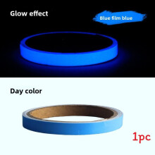 (Dark Blue(1cm*3m)) Nightlight Glow Bright Tape Waterproof For Staircase Safety Home And Improvement