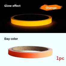 (Orange(1cm*3m)) Nightlight Bright Glow Tape Waterproof For Staircase Safety Improvement And Home