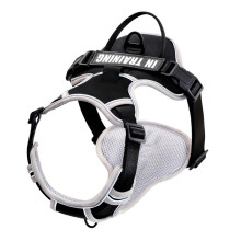 (Black,M)Nonslip Nylon Dog Chest Harness With Reflective And Breathable Design Secure For