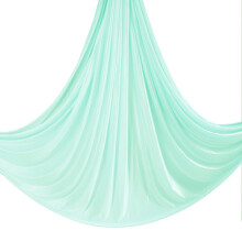 (Light green) 7m Aerial Silk Fabric Yoga Hammock, Silks Swing, Gym Fitness at Home, Outdoor Anti-Gravity, Body Building, Pilates Yoga Belt,
