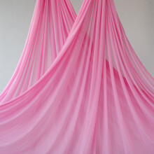 (Pink) 7m Aerial Silk Fabric Yoga Hammock, Silks Swing, Gym Fitness at Home, Outdoor Anti-Gravity, Body Building, Pilates Yoga Belt,