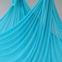 (sky blue) 7m Aerial Silk Fabric Yoga Hammock, Silks Swing, Gym Fitness at Home, Outdoor Anti-Gravity, Body Building, Pilates Yoga Belt,