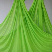 (Grass green) 7m Aerial Silk Fabric Yoga Hammock, Silks Swing, Gym Fitness at Home, Outdoor Anti-Gravity, Body Building, Pilates Yoga Belt,