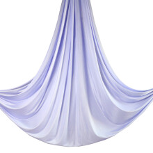 (misty purple) 5 Meters Aerial Yoga Hammock Fabric Yoga Aerial Silks Anti-Gravity Body Building Fitness for GYM Home Pilates Yoga Belt