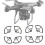 4pcs Quick Release FPV Propeller Guards Rings Protectors for Micro Quadcopter 7