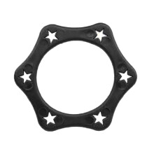 5 pcs Audio Plastic Anti-Roll Device for Handheld Microphones Anti-Roll Ring Black