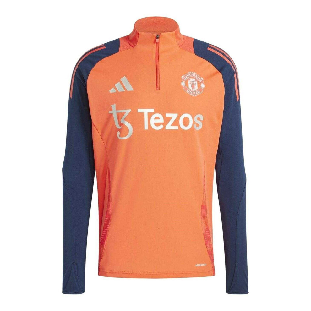 Adidas (Xl, Bright Red/Indigo Print) Unisex Adult Tiro 24/25 Manchester United Fc Training Top