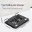 Foldable Laptop Stand Adjustable Notebook Bracket Portable Tablet Cooler Black 3