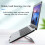 Foldable Laptop Stand Adjustable Notebook Bracket Portable Tablet Cooler Black 7
