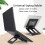Foldable Laptop Stand Adjustable Notebook Bracket Portable Tablet Cooler Black 9