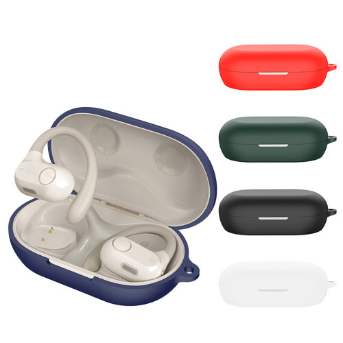 Universal Silicone Protective Case for IFLYBUDS AIR Earphone Enhances Durability White 1