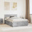 VidaXL vidaXL Bed Frame Concrete Grey 150 x 200 cm Engineered Wood 1