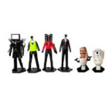 (Style A)Skibidi Toilet Figurines Pvc Handmade Game Model Home Decorations Gifts Boy