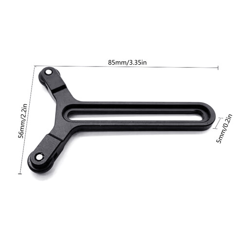 Y Shape Lens Support Bracket With Double Wheel Lens Support Systems Adjustment 2