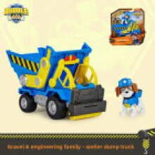 (Blue)Rubble And Crew Motors Wrecking Ball Toy Truck With Action Figure And Movable Construction Toys For Aged 3 Up And