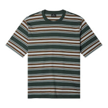 (M, Green) Paul Smith Mens Wide Stripe Crew Neck T-Shirt