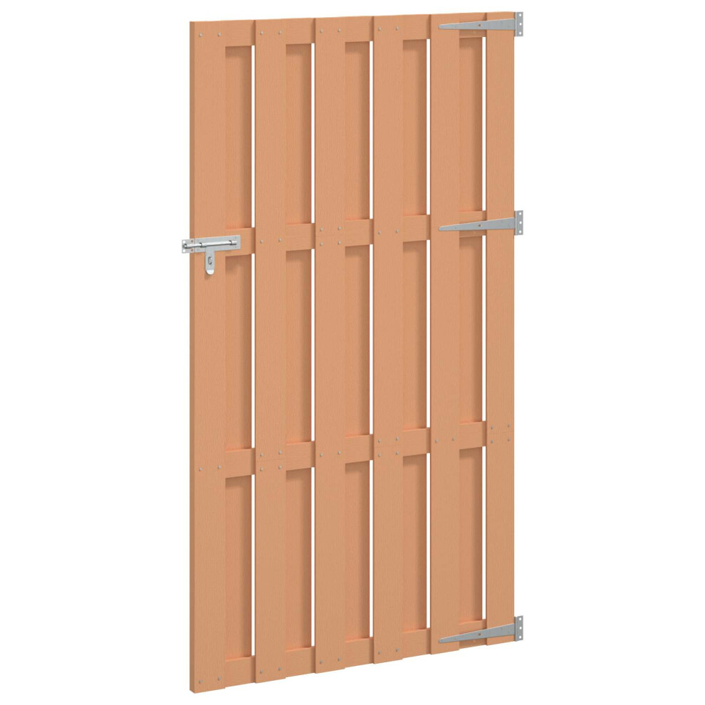 Vidaxl Garden Gate 100 X 180 Cm Wpc And Aluminium Brown 8721451210528