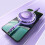 Retractable Length UsbC TypeC Cable Customizes Length to Your Preferred Size Purple 3
