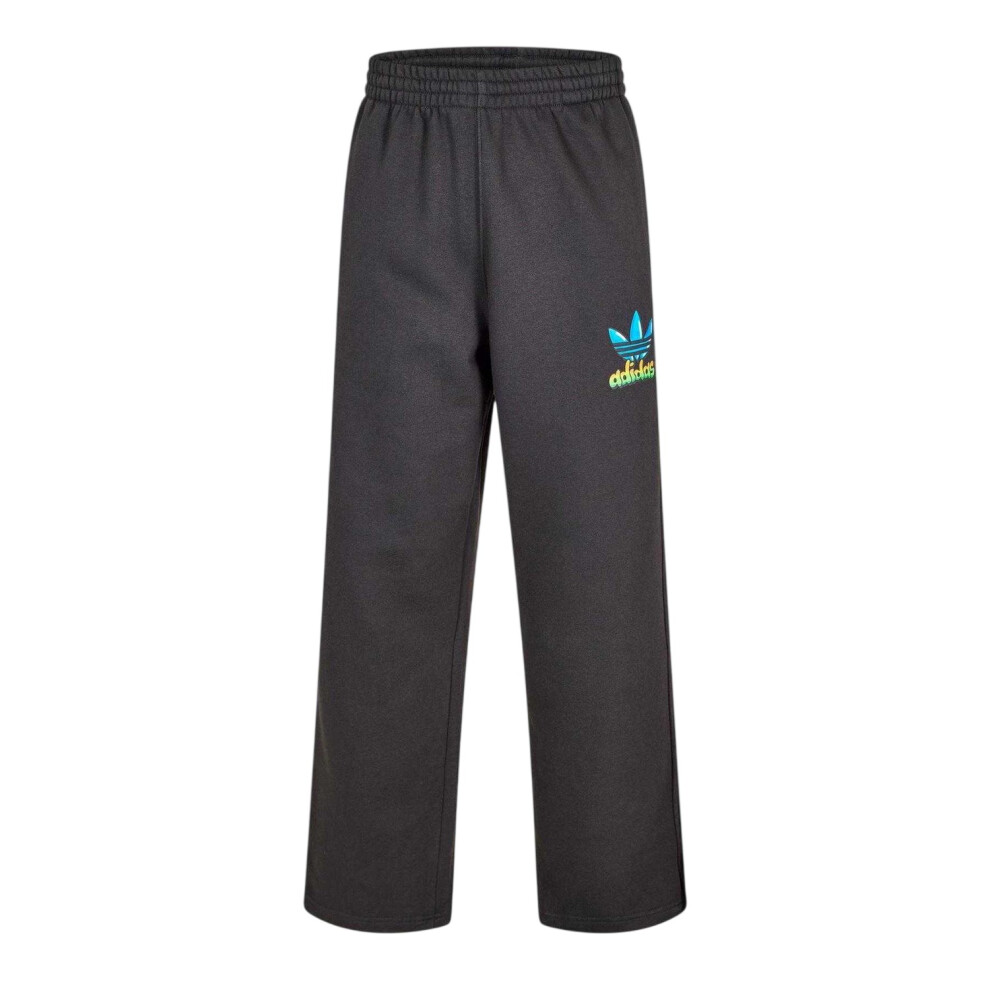 Adidas (L R, Black) Mens Originals Fleece Airbrush Logo Joggers
