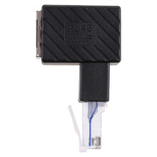 8P8C for Cat 5e/6 Male to Female LAN Ethernet Adapter Up Down Left Rigth Angled Left bend
