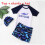 (Shark White,3XL)Cartoon Astronaut Swimsuit With Polyester Material For Pool And Fun Beach 1