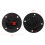 2PCS Round Speaker Plate Terminal Strips Push Connector Block 2 Position Black 5