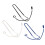 Hanging Neck String Lanyard for Status Between /3ANC Headphone Skin-friendly Blue 2