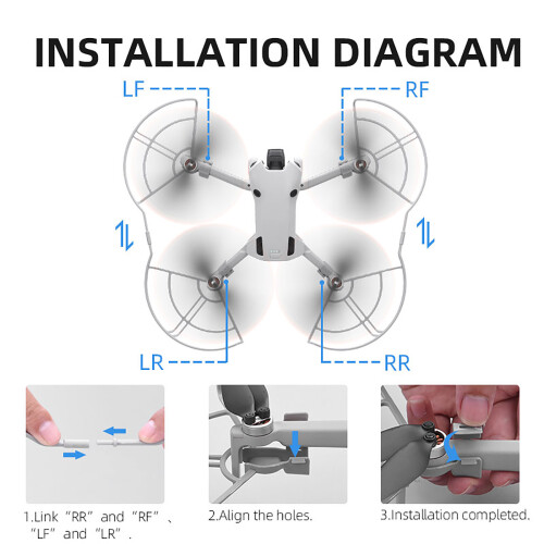 Propeller Guard for Mini 4 Pro Drones Protector Propeller Guard Cover Protectors 1