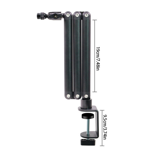 Adjustable Boom Arm Desk Stand for Recording and Online Classes