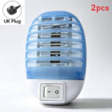 (Blue UK)Electric Fly Exterminator Indoor Mosquito Lamp For Kitchen Bedroom Dining Room