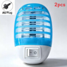 (Light Blue AU)Electric Fly Exterminator Indoor Mosquito Lamp For Kitchen Bedroom Dining Room