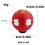 (Luminous Red)Pla Material Gyroscope Toy With Lighted Or Nonlighted Versions For Relaxation 1