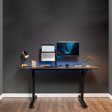 VIVO Black Fully Adjustable 13 to 32 inch Single Computer Monitor and Laptop Desk Mount Combo, Stand with Grommet Option, Fits up to 17 inch Lapt