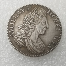 1700 Rare Antique Uk British Old Coin Antiquestyle Brass Silver Plated Coin For Collectible