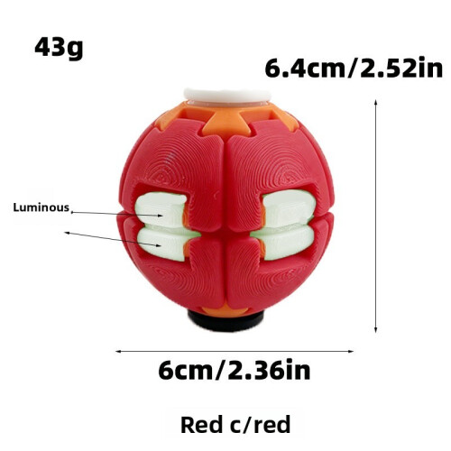 (Luminous Red)Pla Material Gyroscope Toy With Lighted Or Nonlighted Versions Relaxation For
