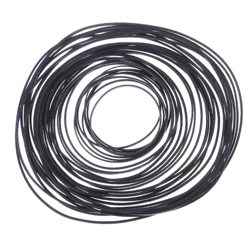 5PCS 2mm Square Folded Rubber Belt for Recorders Universal 41-190mm Fold in half 89mm 1