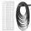 5PCS 2mm Square Folded Rubber Belt for Recorders DVDs Drive Fold in half 170mm 4