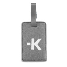 Luggage Tags, Gray, Durable ID Baggage Tag for Travel Suitcase